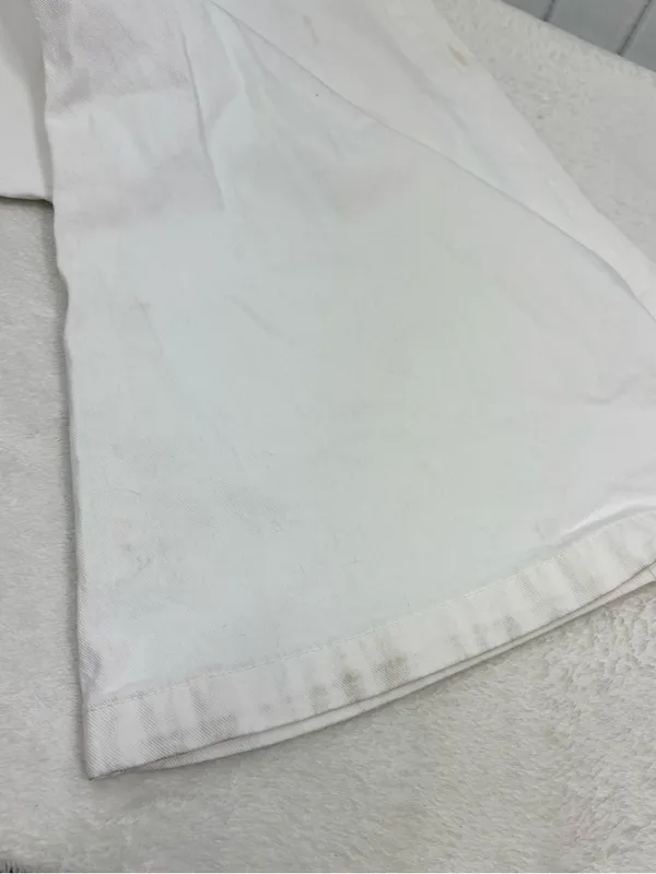 7 For All Mankind White High-Rise Button-Fly Jeans - Image 14
