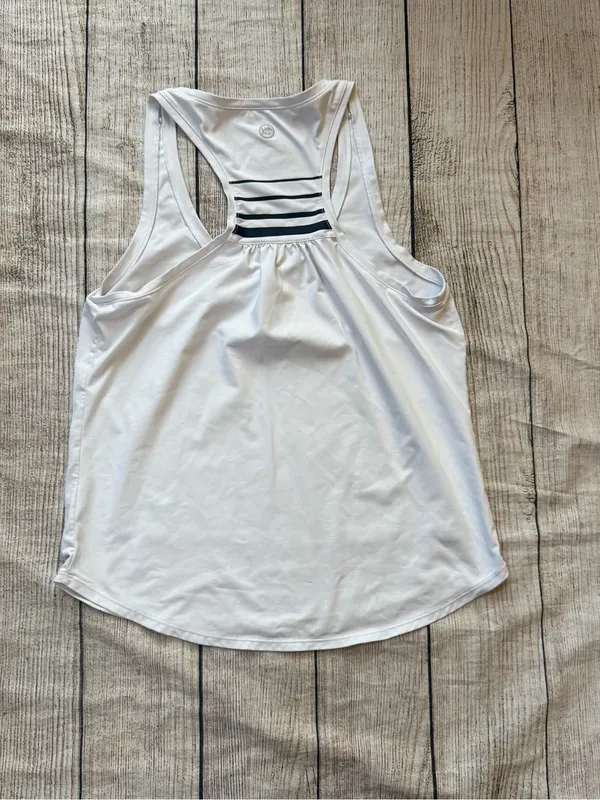 Southern Tide Tank Top Size Medium Malia Racerback Womens Classic White - Image 2