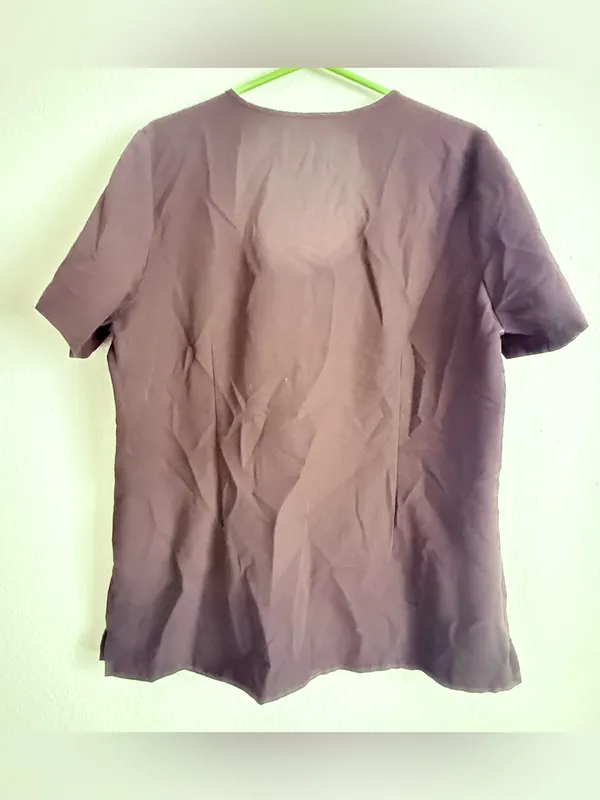 FIGS Scrub Top Women XL Black V-Neck Technical Collection FW1100 Pockets - Image 2