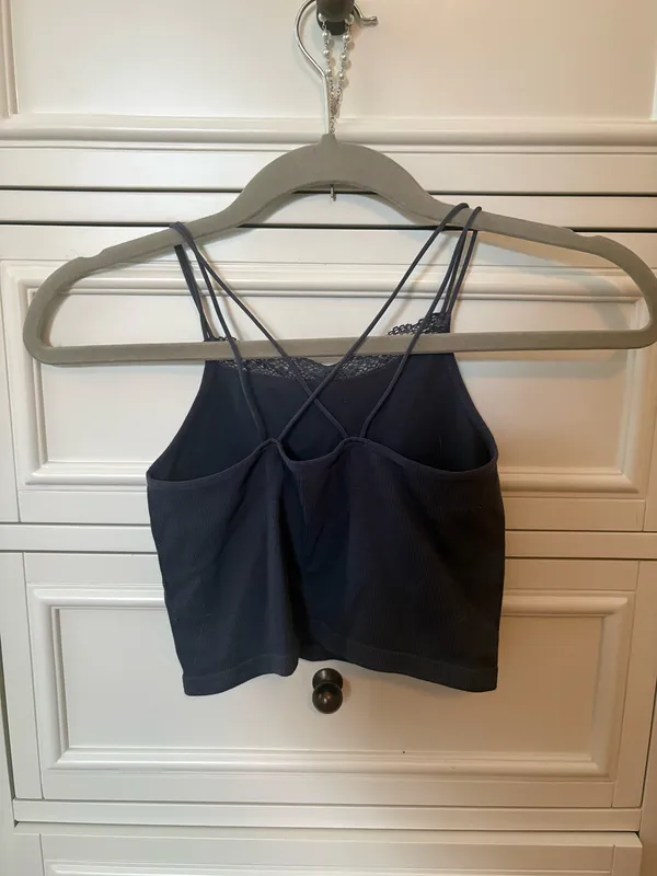 Aeropostale Navy Tank Lace Top - Image 2