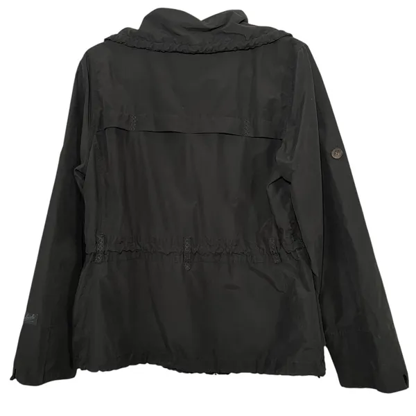Woolrich Army Green Utility Field Jacket Safari Anorak Cinch Waist Medium - Image 5