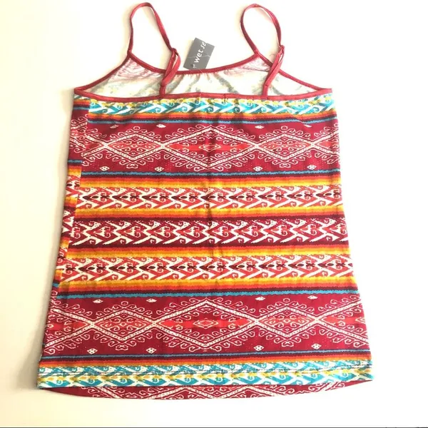 Wet Seal Womens Basic Print Spaghetti  Strap Tank Sz L - Image 9