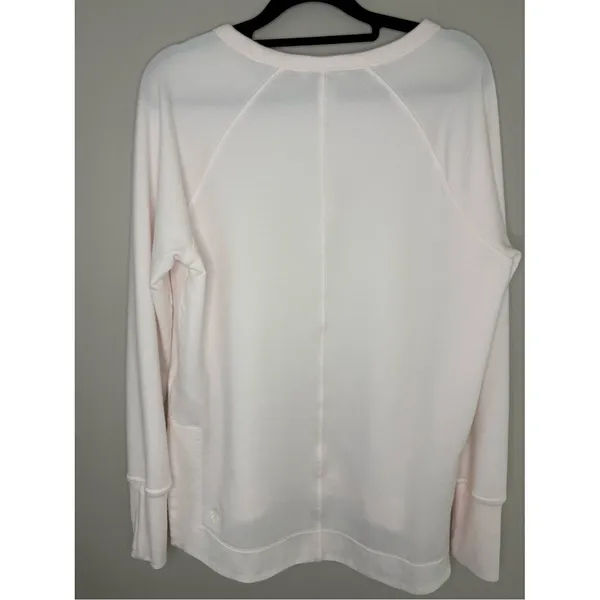 Athleta Blush Pink Pullover Sweatshirt Small Soft Lounge Athleisure - Image 2