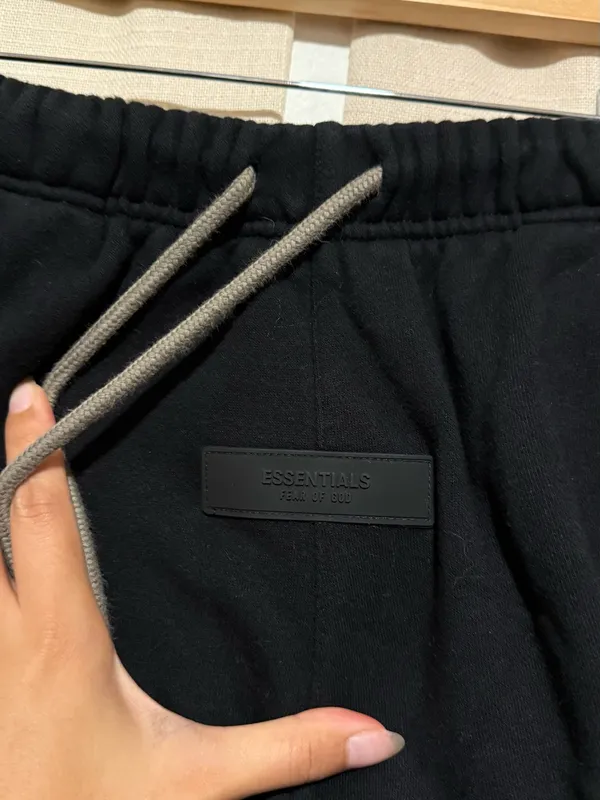 Essentials Black Athletic Drawstring Women's Shorts - Image 4