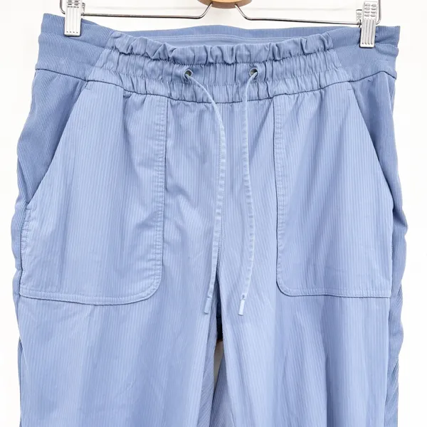 Lululemon Womens Water Drop Blue Beyond the Studio Ruched Athleisure Jogger 10 - Image 4