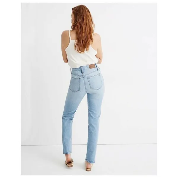 Madewell Classic Straight Full-Length Jeans in Hartsville Wash Size 25‎ - Image 4