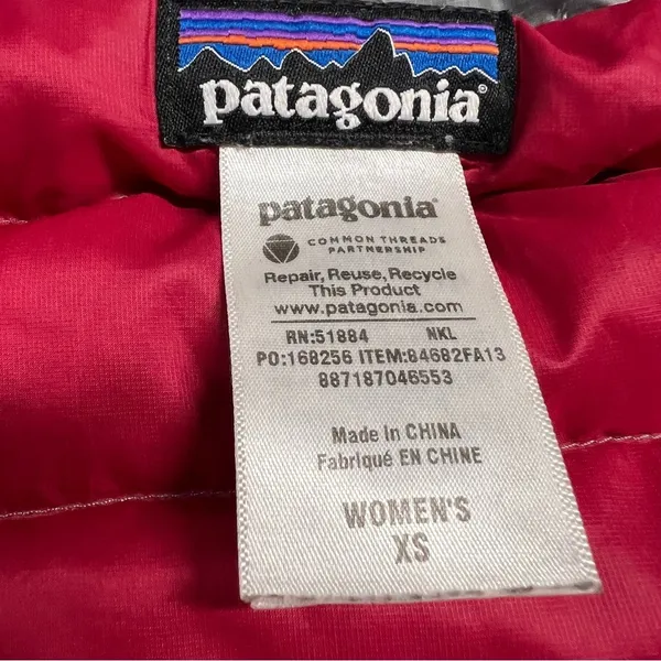 Patagonia Women’s Nano Puff Coat Grey Goose Down Puffer Jacket Size XSmall EUC - Image 7