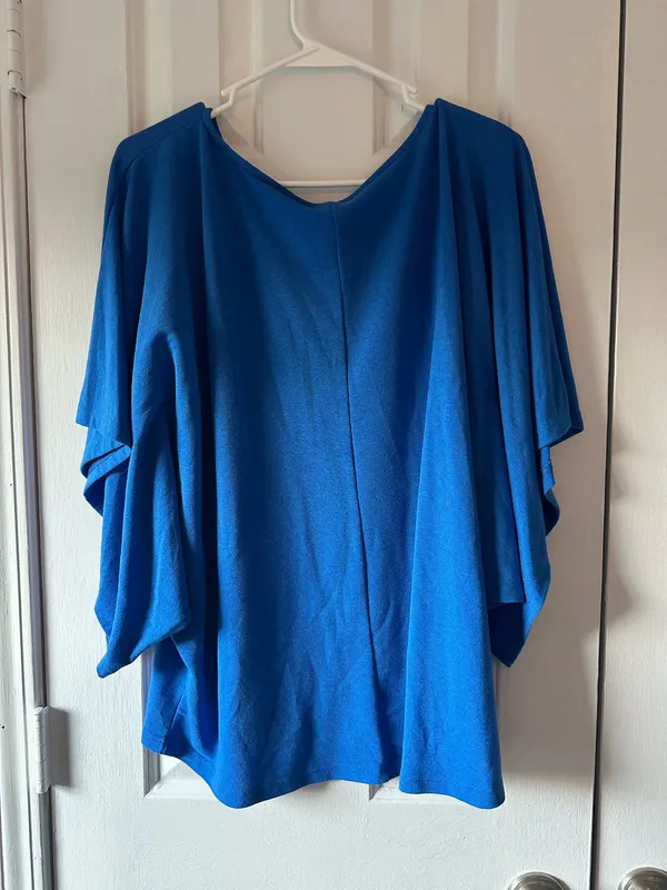 Glam Blue Dolman Top - Image 2