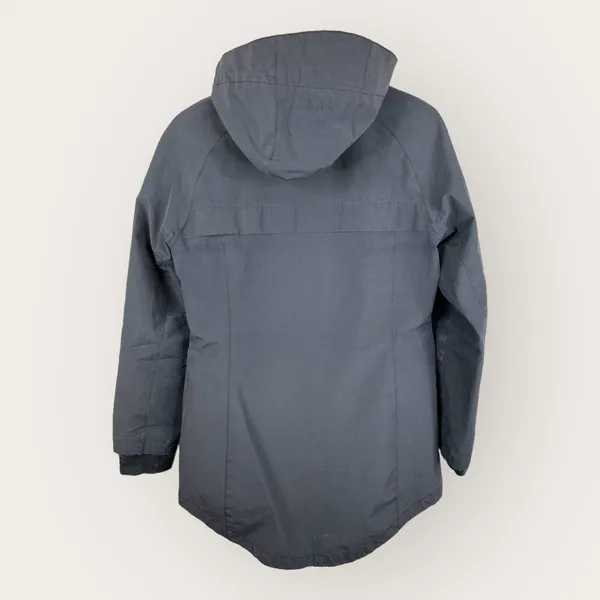 Pendleton Womens Small Flannel Plaid Lined Hooded Parka Barn Chore Coat Blue - Image 2
