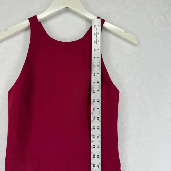BHLDN Klara Dress‎ Wine Merlot Maxi Criss Cross Back Anthropologie Size 4 READ - Image 4