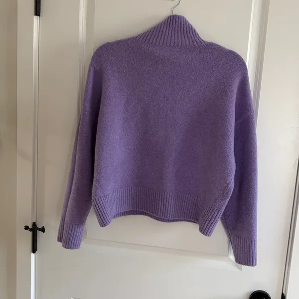 Zara Purple Turtleneck‎ Sweater - Image 5