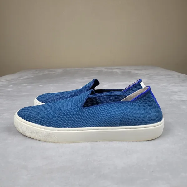Rothy's Women's Sneakers 8 The Original Slip On Teal Blue Casual Comfort Shoes - Image 3