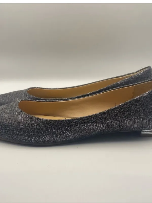 Badgley Mischka grey tweed pointy toe ballet flats academia fall winter 6.5 - Image 4