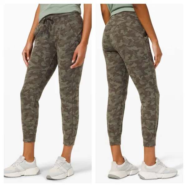 Lululemon Ready to Rulu Jogger 29" Heritage Camo Dark Olive Green‎ Twill sz 4 - Image 2