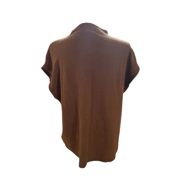 Madewell Oversized Funnelneck Tunic Top in Golden Spinach S - Image 4