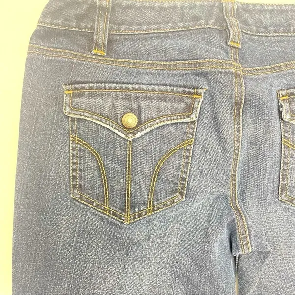 Loft Slim Boot Dark Wash Jeans Size 6 - Image 6