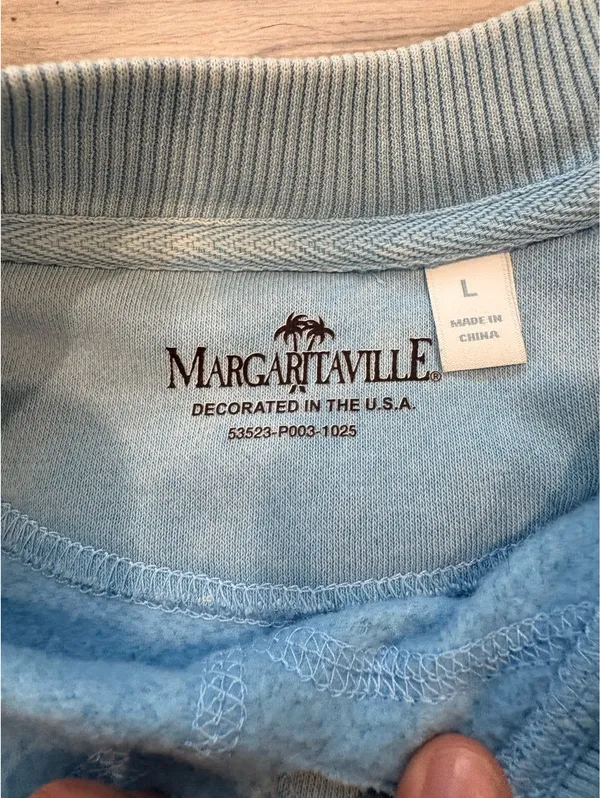 Margaritaville Crewneck Blue Size L - Image 2