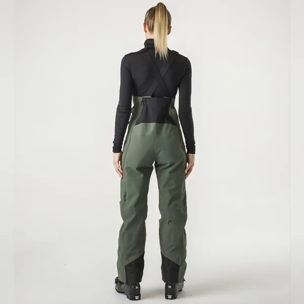 HEAD Kore Bib Pants Women Olive Green/Black Size XS‎ - Image 2