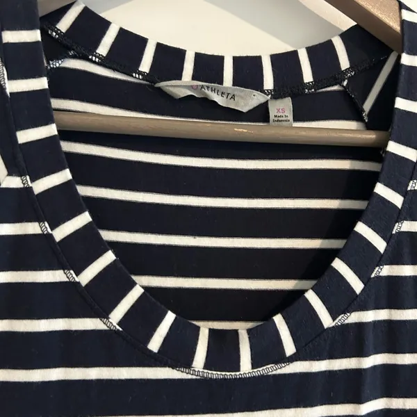 Athleta Maxi Dress Navy White Size XS - Image 3