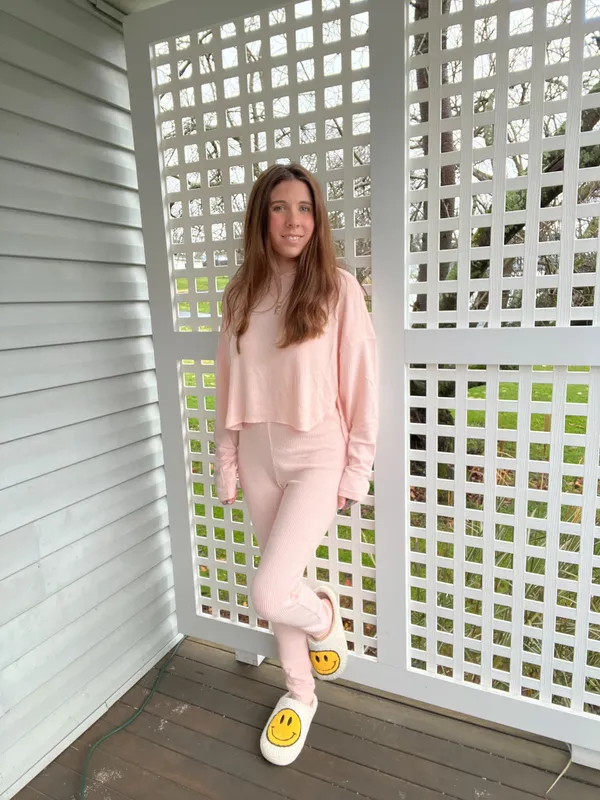 Heart & Hips Hoodie/Pants Ribbed Set - Image 3