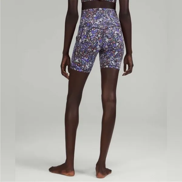 Lululemon‎ Align Bike Shorts Flower Burst Multi Floral Womens Sz 6 - Image 2