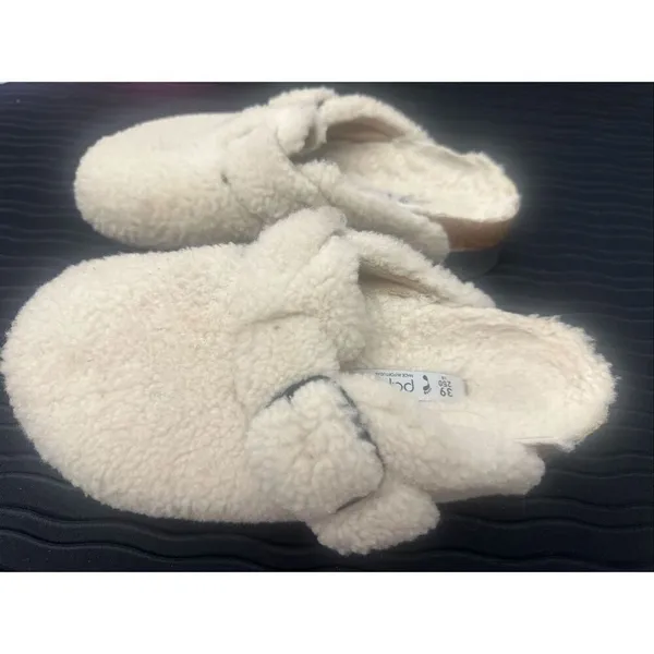 Birkenstock Papillio Boston Teddy Shearling Big Buckle Clogs Eu 39, Us 8.5 - Image 2
