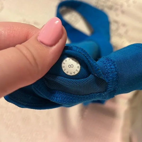 Lululemon Break Free Bra Nulux, Amalfi Blue, size 8 - Image 3