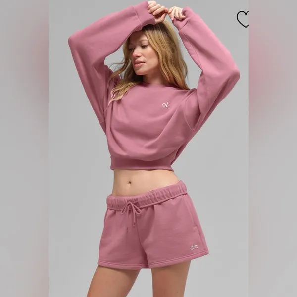 ALO Yoga NWT Accolade Short in Pink Wild Rose Size L - Image 4