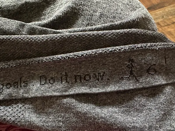Lululemon Swiftly Tech Racerback Tank Top Heathered Grey "Run For Cheese" - Size 6 - Image 4