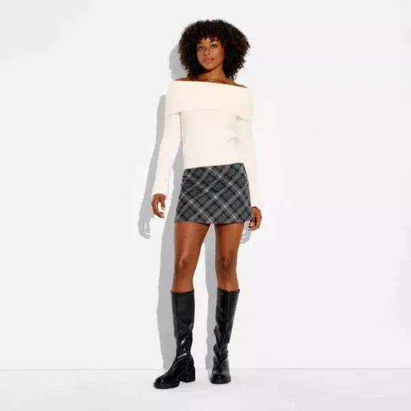 Wild Fable White Off Shoulder Sweater XS - Image 2