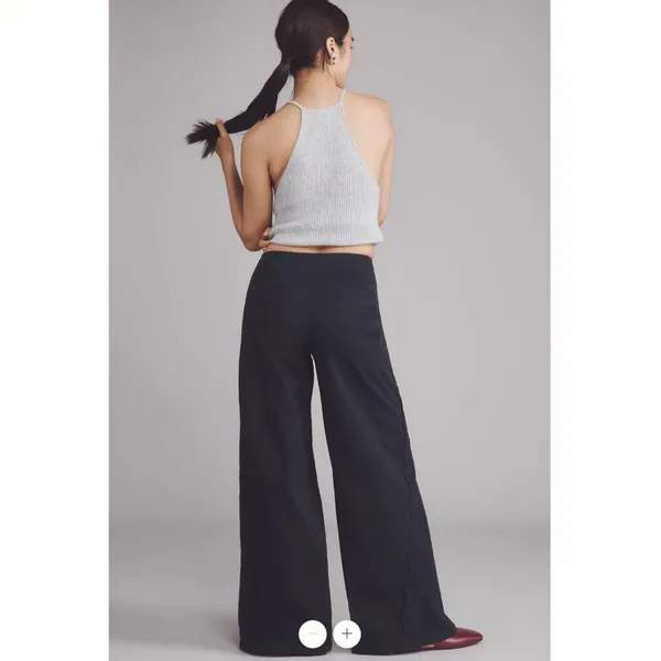Anthropologie Maeve Scallop Wide-Leg Pants - Image 3