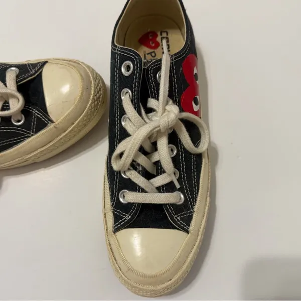 Comme des Garçons black converse Size 8 - Image 5