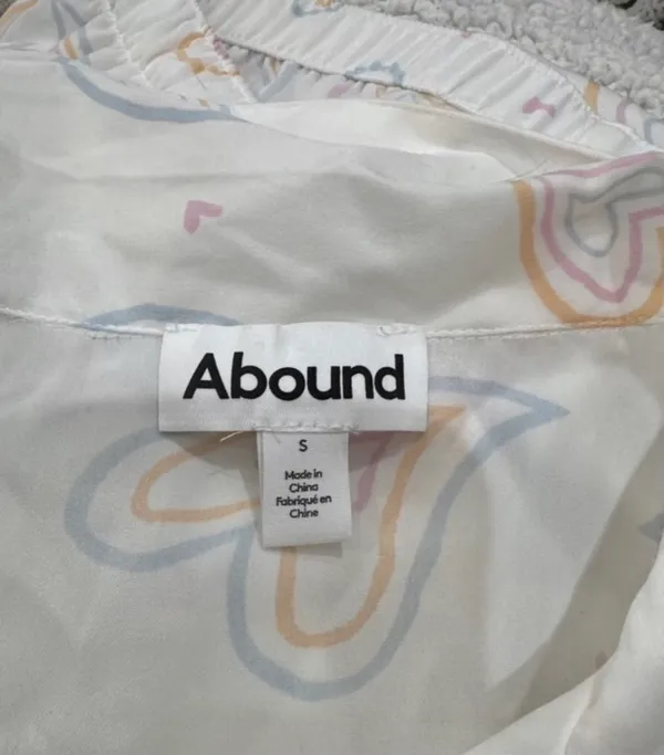 Abound for Nordstrom Cream Pajama Set Heart Print - Image 5