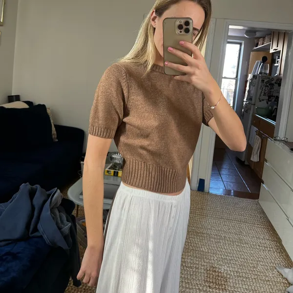 Toccin Short Sleeve Sweater Brown - Image 2
