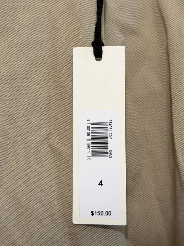 NWT Banana Republic VASTO PLEATED ITALIAN WOOL PANT SIZE 4 KHAKI TAN NEW - Image 5