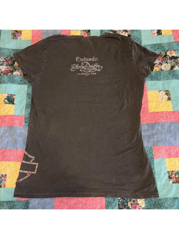 Harley-Davidson Motorcycles Orlando Top Quality Motorcycles T-Shirt Womans 2XL - Image 3