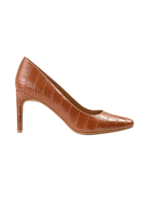 NWT Journee Collection Tru Comfort Foam Square Toe Mid Heel Pumps Brown 7M - Image 2