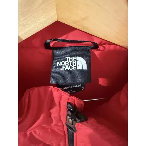 Women's The North Face Quilted Jacket Red Sz M‎ - Image 5