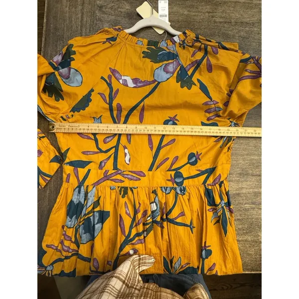 NWT Anthropologie Let Me Be Printed Tunic Dress Mini Floral Size XLP‎ - Image 12