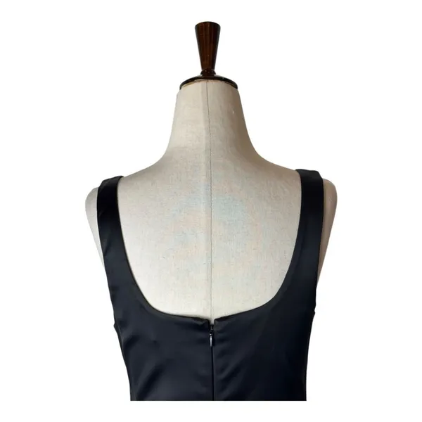 Babaton Aritzia Dress Women 4 Black Satin‎ Lala Dress Sheath Party Cocktail LBD - Image 5