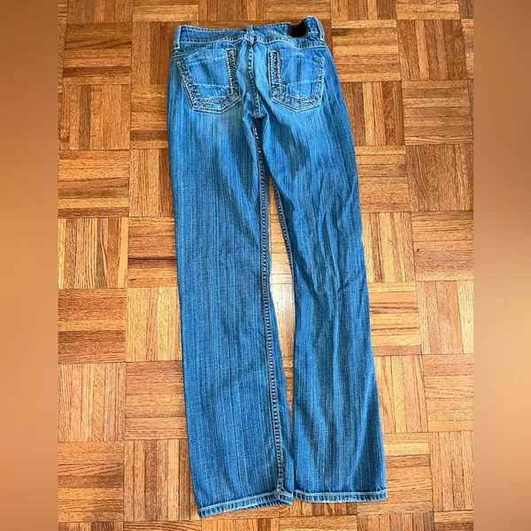 BKE Medium Wash Bootcut Jean low rise‎ sz 27x331/2 - Image 8