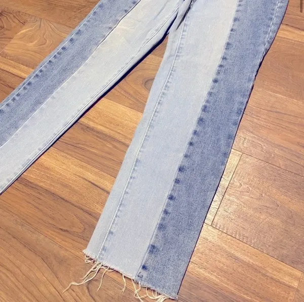Pacsun Eco Two-Tone '90s Boyfriend Jeans High-rise Straight leg Size 24 - Image 5