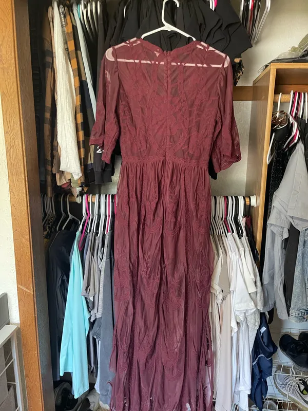 Lace dress Purple - Image 3