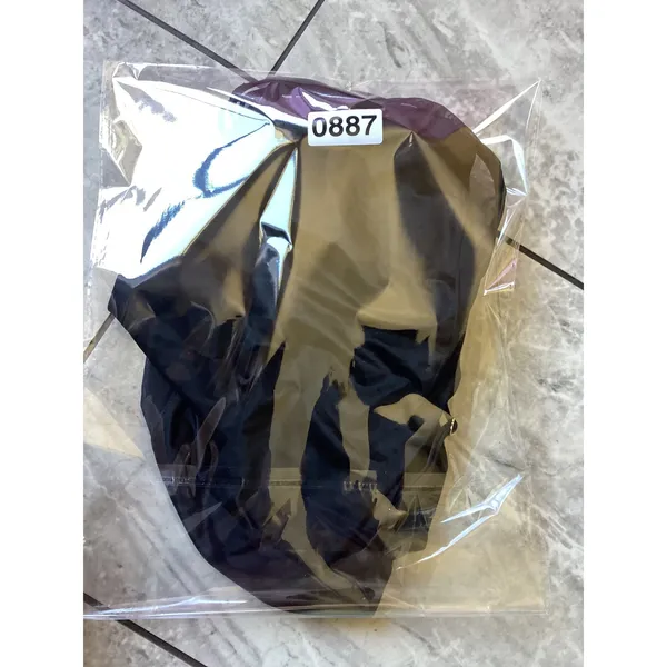 Victoria's Secret Black Mesh Panel Strappy Back Bodysuit L Large Gold Hardware - Image 9