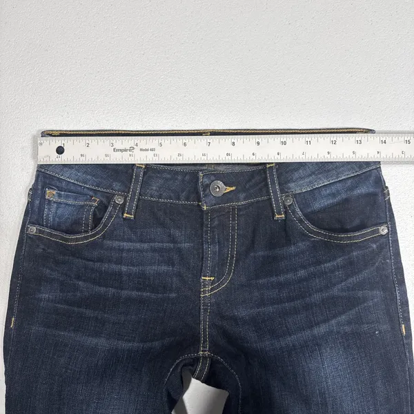 Guess Jeans Womens 26 Boot Low Rise Dark Wash Denim Pants Ranch Casual Cowgirl - Image 9