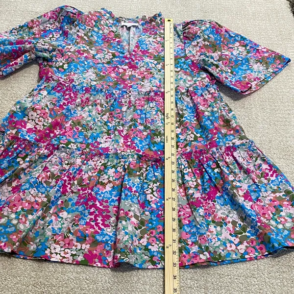 Sugarlips Vibrant Floral Mini Dress Size XS 100% Cotton - Image 16