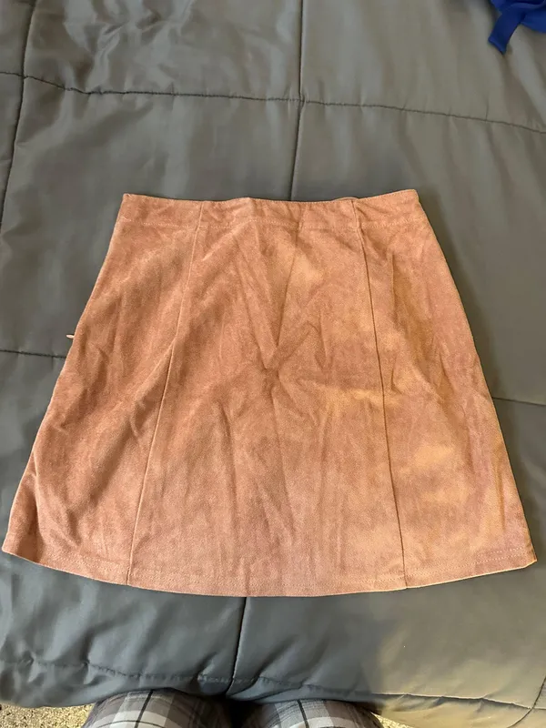 Suede Mini Skirt - Image 3