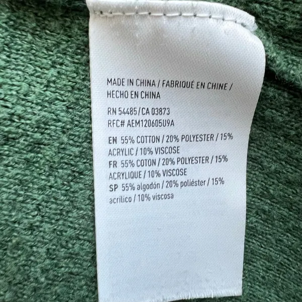 American eagle green crew neck sweater preppy goblin core granola girl academia - Image 4