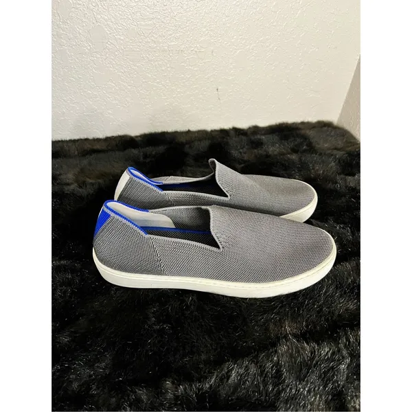 Rothy's The Original Slip On Sneaker Anchor Textile Blue grey Women’s US 8.5 - Image 3