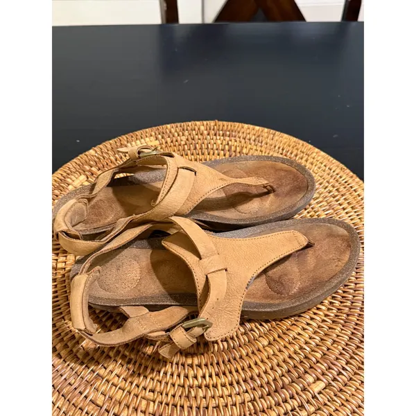 Teva Voya Infinity Leather Thong Sandals Tan Brown Womens 10 1116685 - Image 2